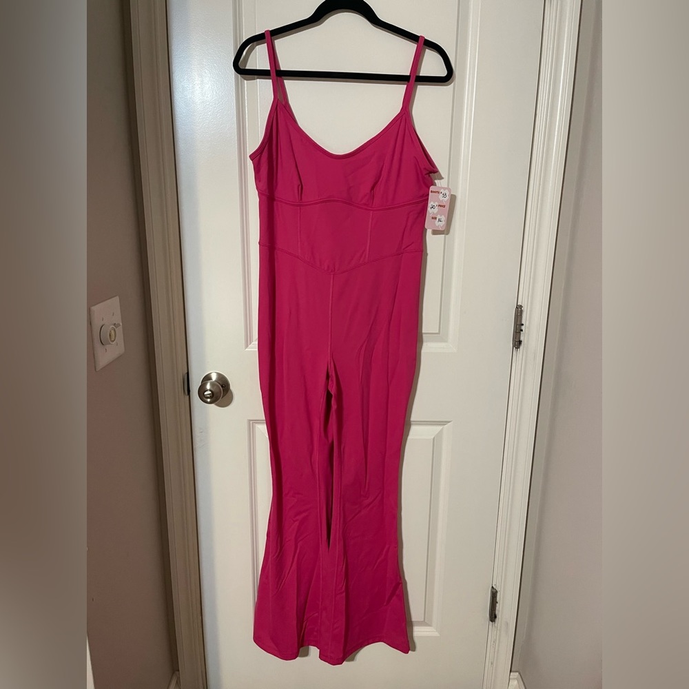 *Viral* Joy Lab by Target Pink Flare Leg Jumpsuit